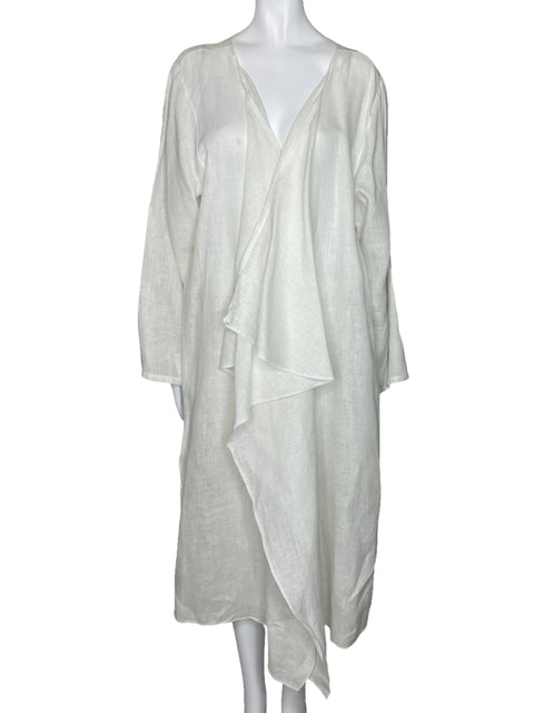 Cardigan Made In Italy Vuelo Mangas Blanco-Talla U