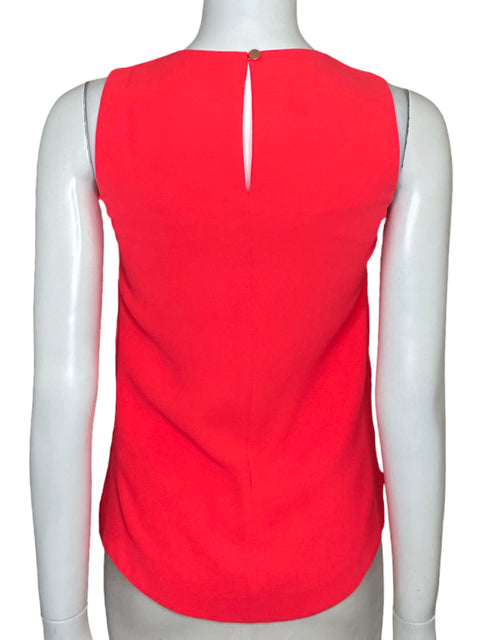 Blusa Ted Baker Casual Sin Mangas Naranja-Talla 0