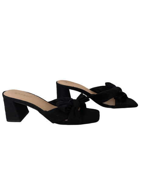 Calzado Bambo Laso Frontal Negro- Talla 7