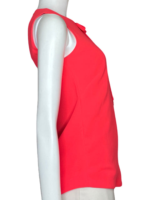Blusa Ted Baker Casual Sin Mangas Naranja-Talla 0