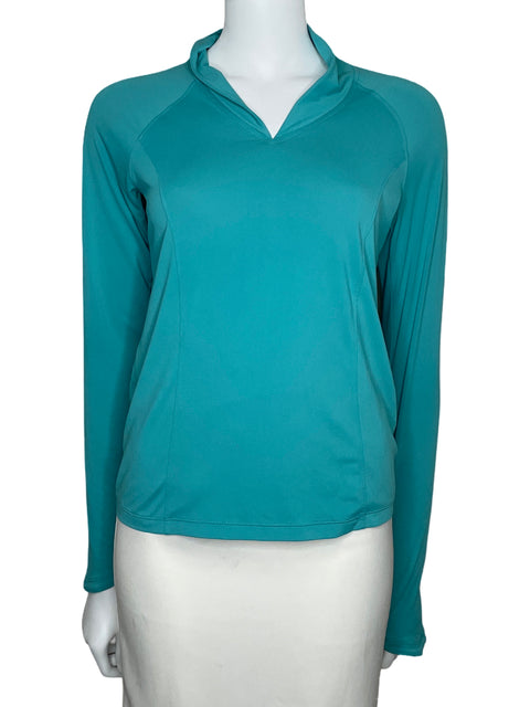Sueter Columbia Manga Larga Azul-Talla XS