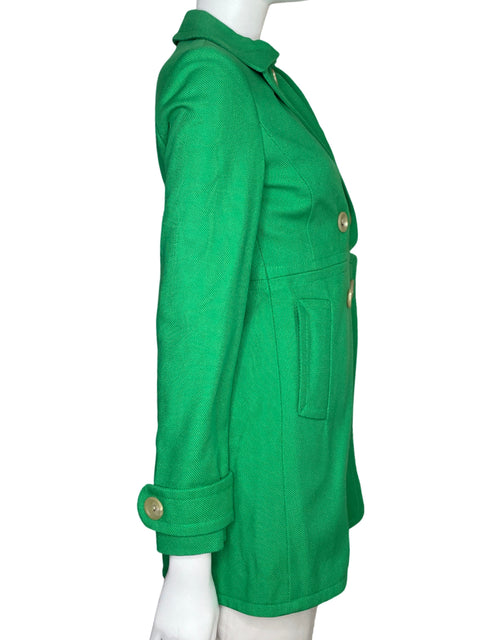 Chaqueta Banana Republic Midi Botones Verde-Talla XS