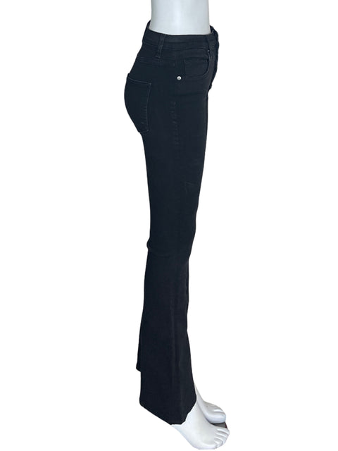 Pantalón Verónica Beard Liso Ajustado Negro - Talla 26