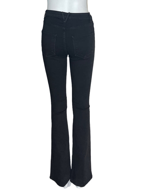 Pantalón Verónica Beard Liso Ajustado Negro - Talla 26