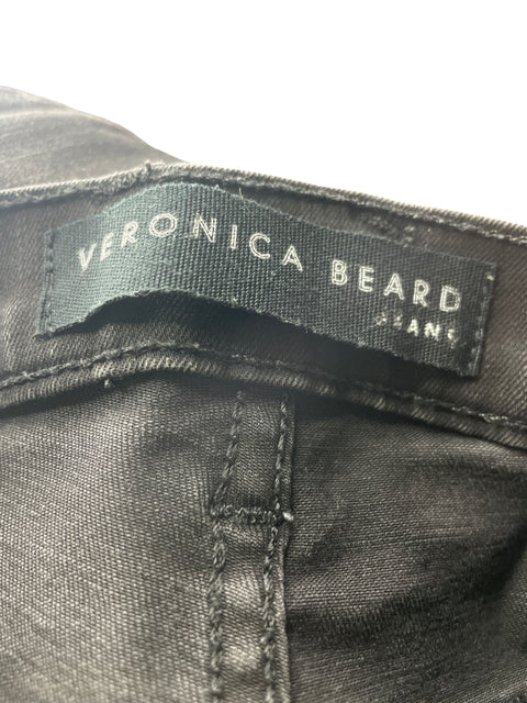 Pantalón Verónica Beard Liso Ajustado Negro - Talla 26