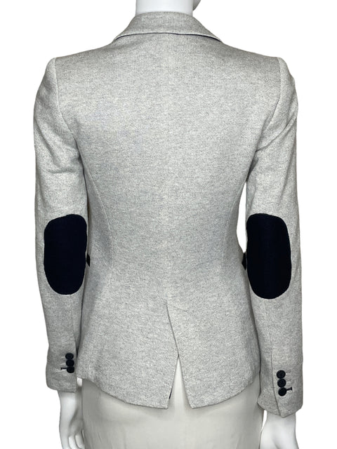 Blazer Zara Casual Gris-Talla XS