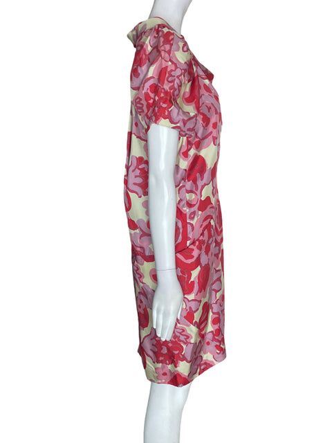 Vestido Balenciaga Floral Rojo - Talla S