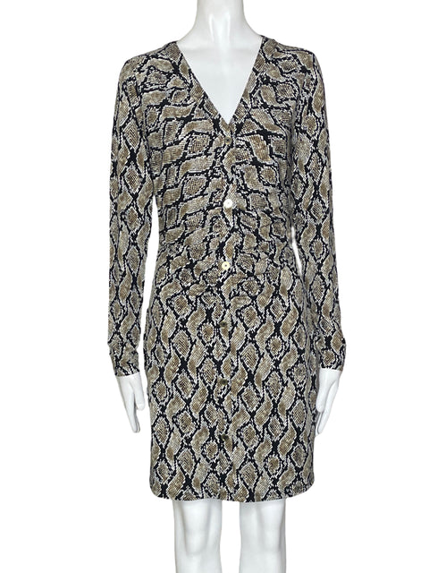 Vestido Michael Kors Boa Print Marrón-Talla S