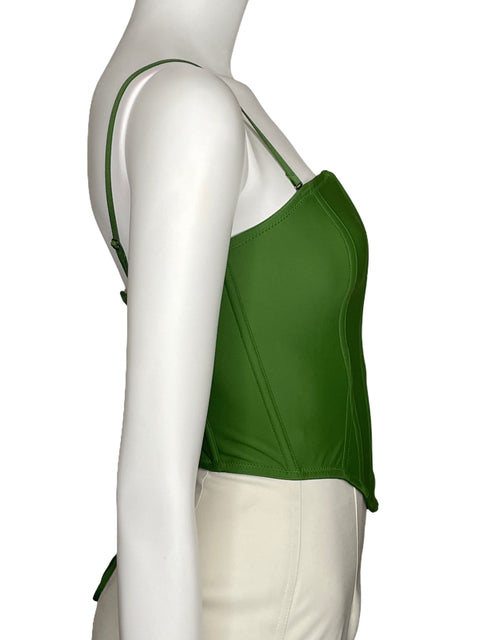 Top Urban Outfitters Corset Verde-Talla S