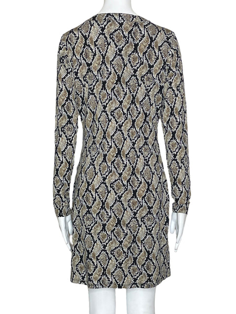 Vestido Michael Kors Boa Print Marrón-Talla S