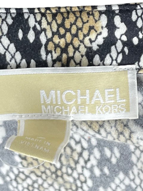 Vestido Michael Kors Boa Print Marrón-Talla S