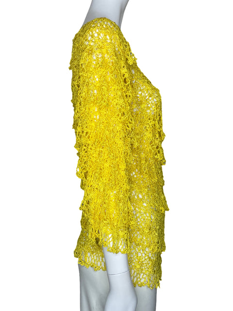 Blusa Area A Tejido Vuelo Amarillo-Talla L