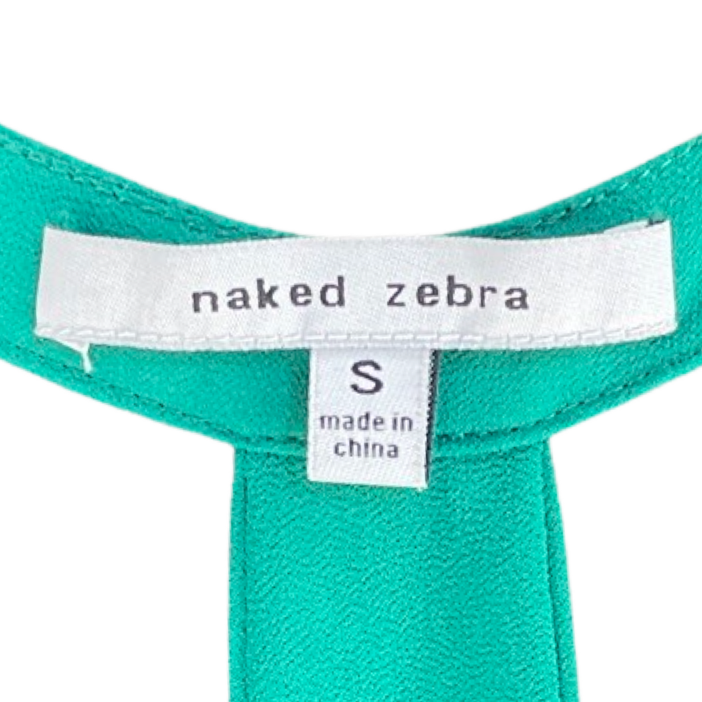 Blusa Naked Zebra Halter Fluida Verde-Talla S