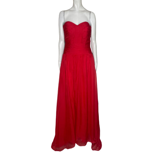 Vestido Tesoro TPS Strapple Vuelos Rojo-Talla M