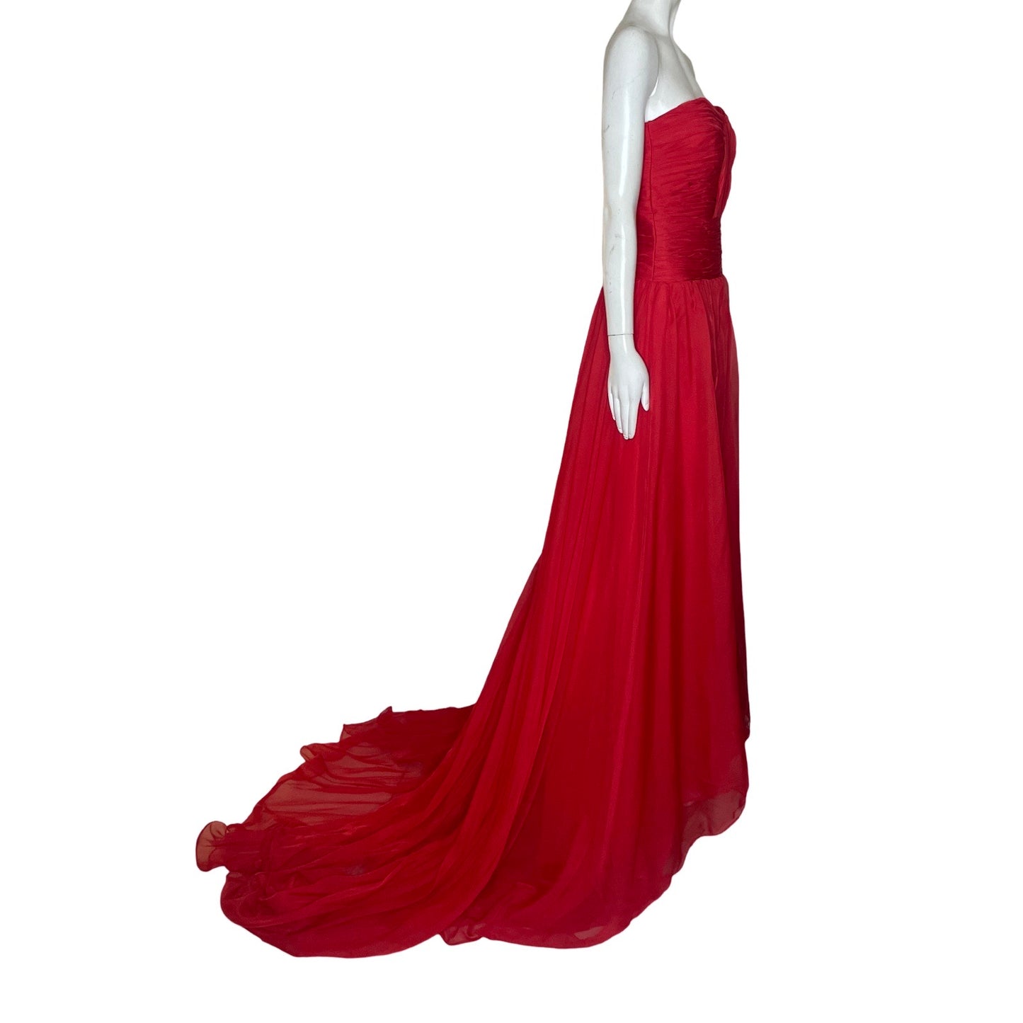 Vestido Tesoro TPS Strapple Vuelos Rojo-Talla M