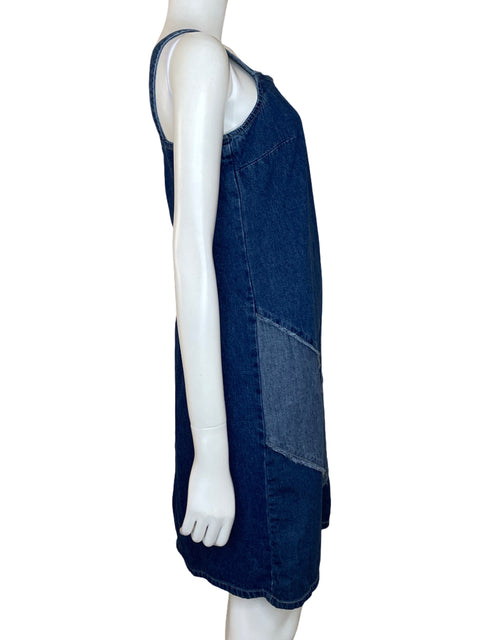 Vestido Expressions Denim Mini Azul-Talla 8