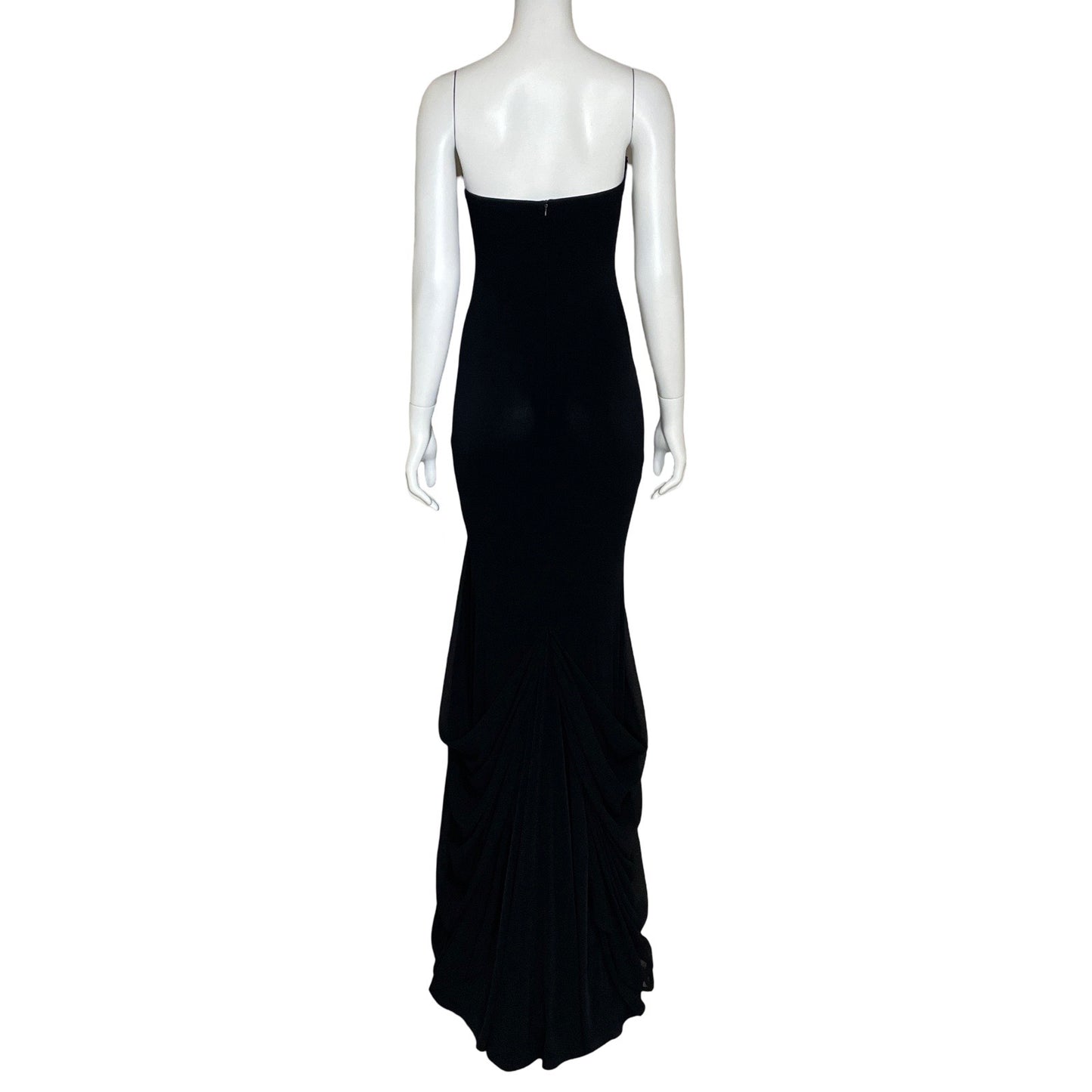 Vestido Kikiriki Strapless Encaje Negro-Talla S