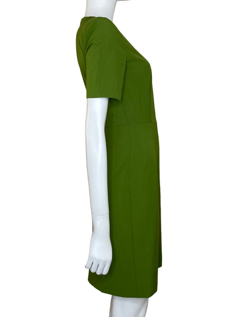 Vestido MNG Mini Hombreras Verde-Talla 4