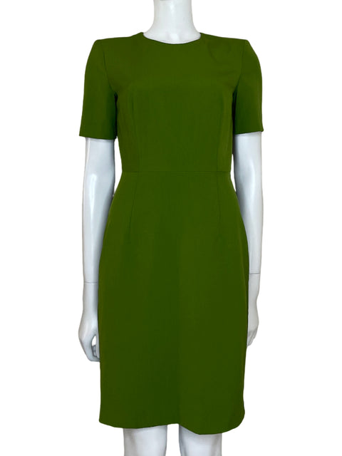 Vestido MNG Mini Hombreras Verde-Talla 4