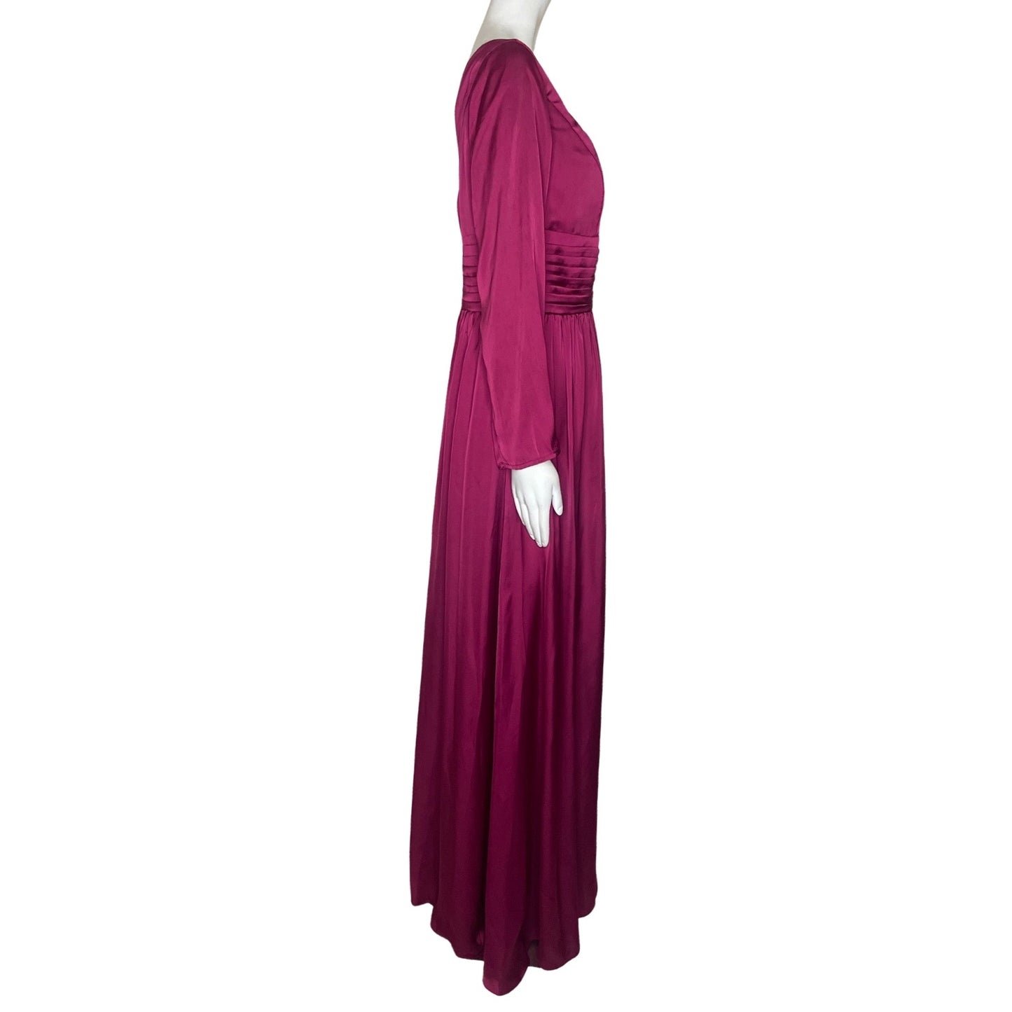 Vestido Tesoro TPS Cuello V Manga Larga 
Rojo-Talla M