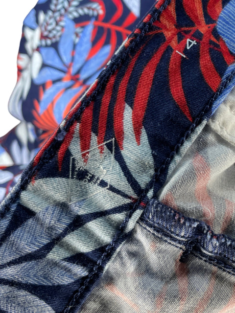 Short St Jhons Bay Floral Azul-Talla 14