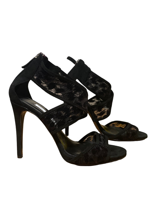 Sandalia Diane Von Furstenberg Negro - Talla 9.5
