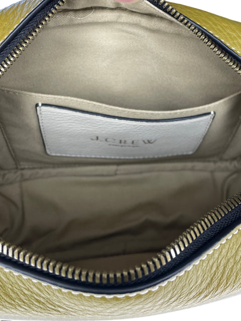 Cartera J. Crew Crossbody Animal Print Negro- Talla S