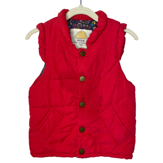 Abrigo Mud Kingdom Acolchonado Rojo - Talla 10