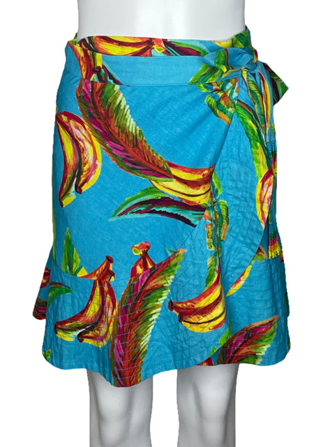 Falda Farm Rio Mini Cruzada Azul-Talla S