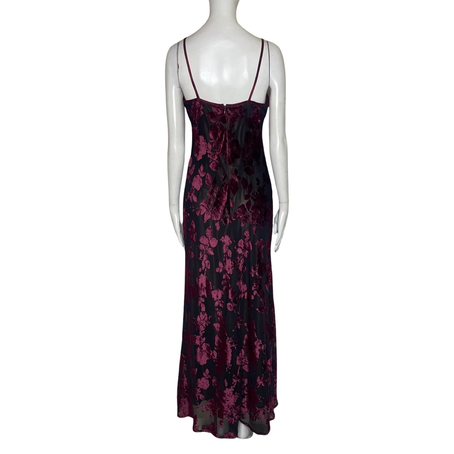 Vestido Alchemy Flores Terciopelo Negro-Talla 6