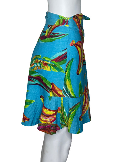 Falda Farm Rio Mini Cruzada Azul-Talla S