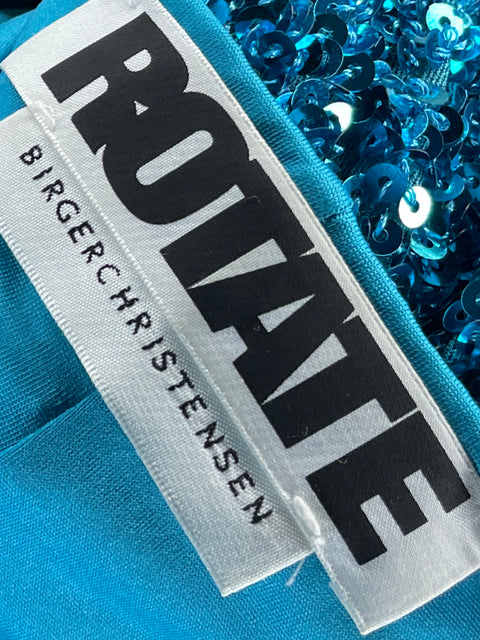Falda ROTATE Sequin Azul-Talla 6