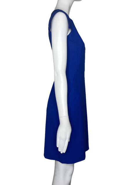 Vestido J.Crew Sin MAngas Bolsillo Azul-Talla 00P