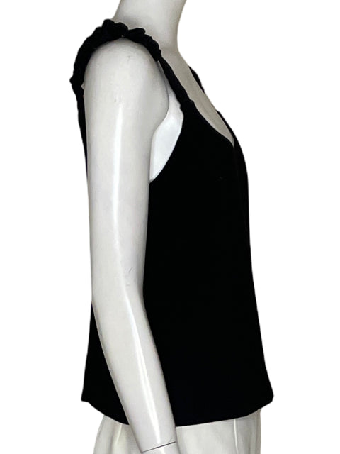 Top Muse Camiseta Abullonada Negro-Talla M