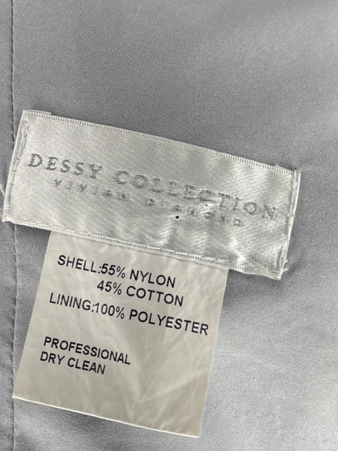 Top Dessy Collection Vivian Diamond Encaje Gris-Talla 6