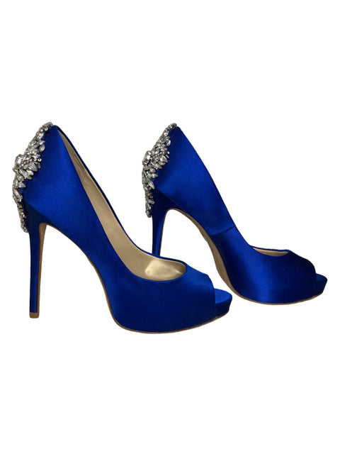 Calzado Badgley Mischka Kiara Satinados Azul-Talla 8