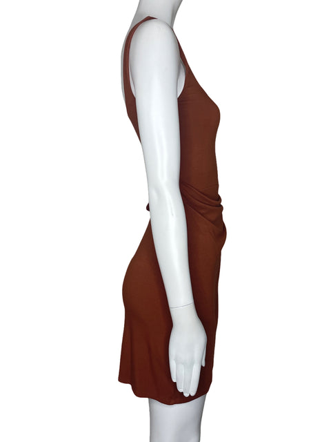 Vestido Wilfred Cruzado Tiras Marron-Talla XS