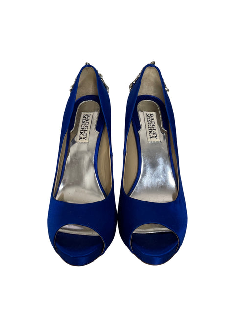 Calzado Badgley Mischka Kiara Satinados Azul-Talla 8