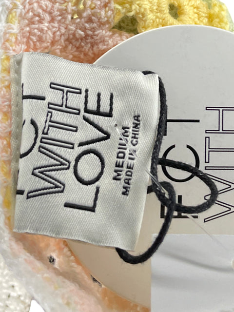 Top FCT Tejido Flores Amarillo-Talla M