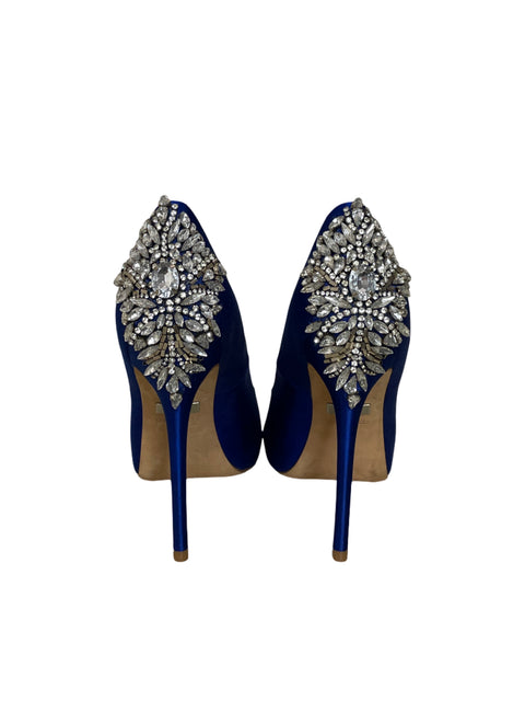 Calzado Badgley Mischka Kiara Satinados Azul-Talla 8