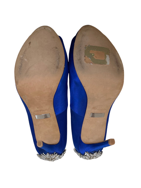 Calzado Badgley Mischka Kiara Satinados Azul-Talla 8