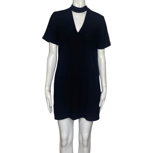 Vestido Zara Cuello V Negro-Talla XS