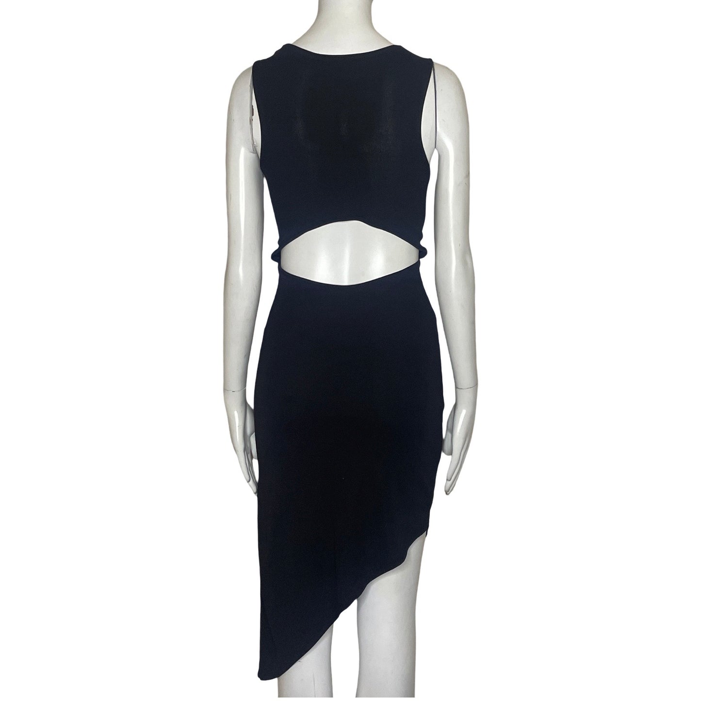 Vestido Bershka Sin Mangas Negro-Talla S