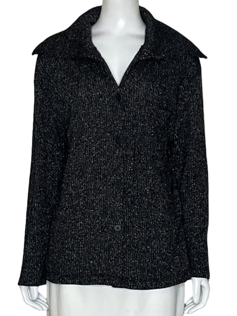 Blusa Zara Metalizado Dorado-Talla S