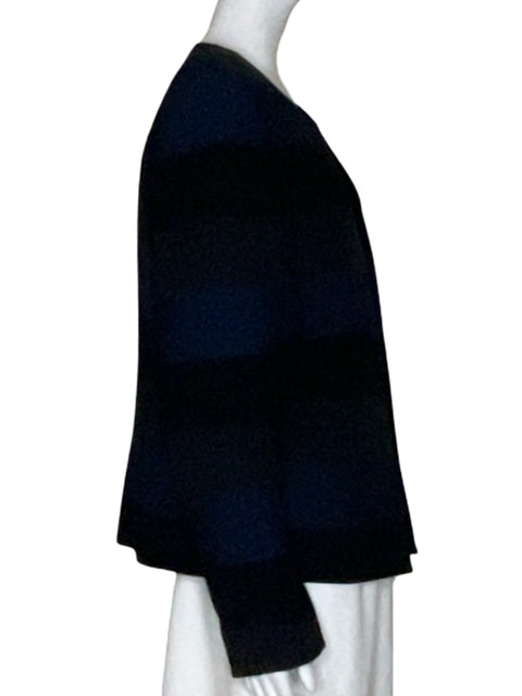 Cardigan Tahari Lineas Azul-Talla 14