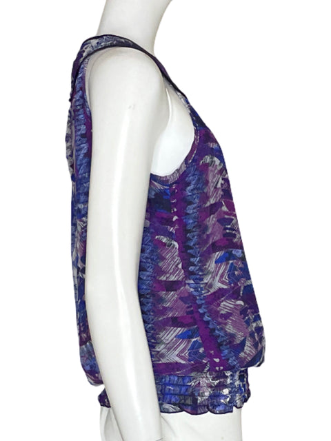 Blusa BCX Halter Estampado Morado - Talla M