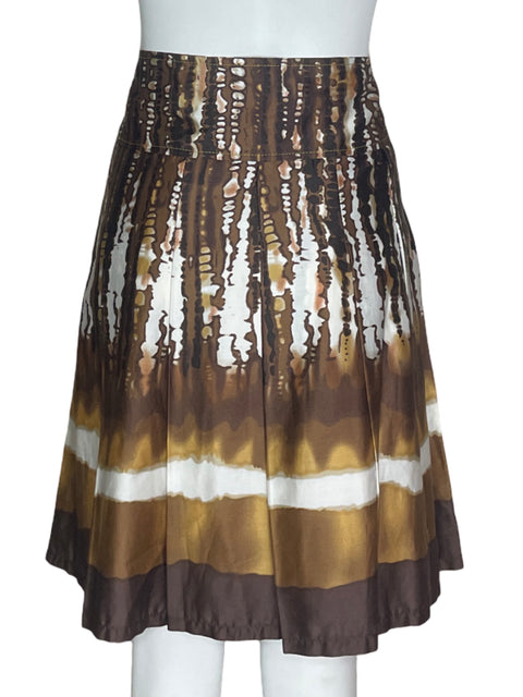 Falda Maxine Estampado Marrón- Talla M