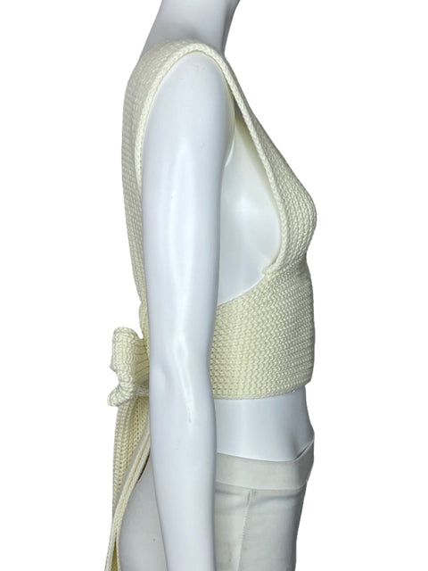 Top Simonett Nanu Knitted Blanco-Talla S