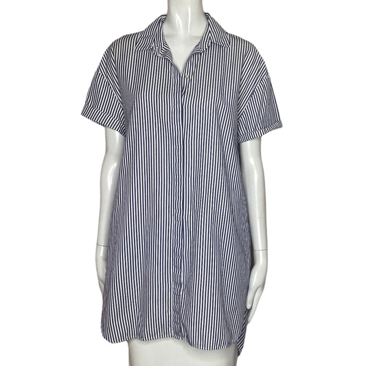 Camisa Zara Rayas Blanco-Talla XS