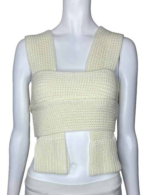 Top Simonett Nanu Knitted Blanco-Talla S
